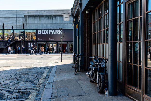 Irresistible Areas to Shop in London 1 Boxpark pop up mall in Shoreditch area in London