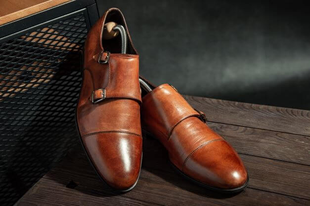 What Shoes To Wear With Suits: The Ultimate Guide 3 pair of brown Monk strap shoes
