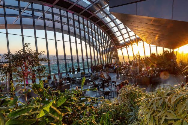 Best Restaurants in London guaranteed to impress a date 1 Sky Garden is one of the Best Restaurants in London