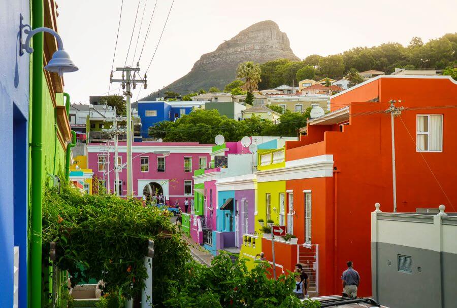 Looking for a Trendy Holiday Destination: Choose South Africa 2 Colourful buildings in Bo Kaap district in Cape Town
