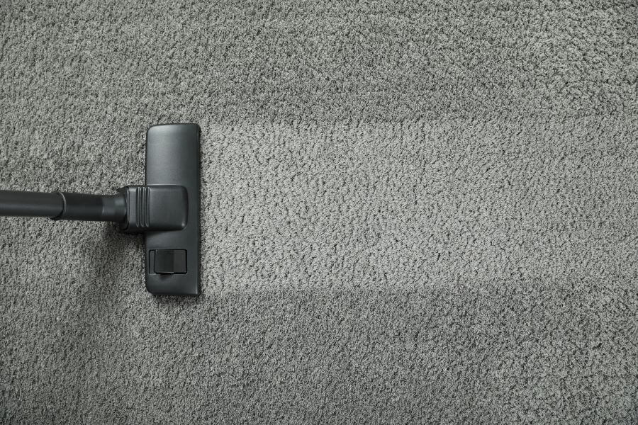 hoovering carpet clean