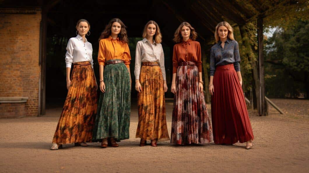 The Autumn Fashion Trends recommended by Experts in 2023 3 long and flowing maxi dresses in autumn colours