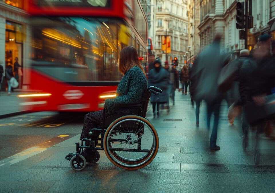 wheelchair user in London