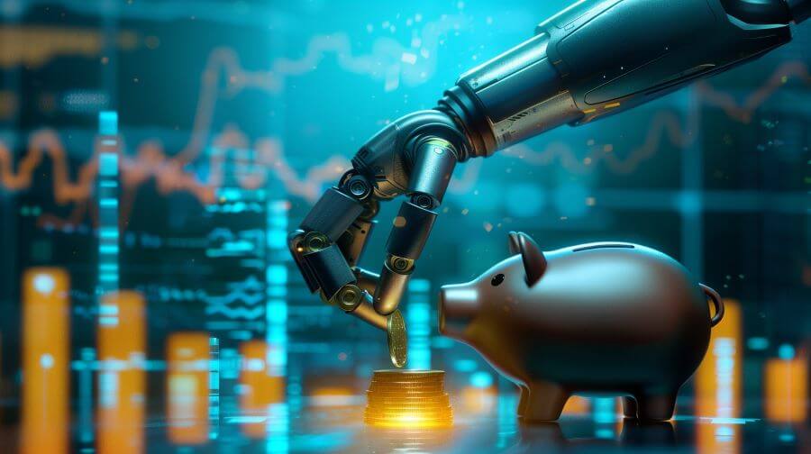 Investing in Your Sleep 1 robotic arm working to make money