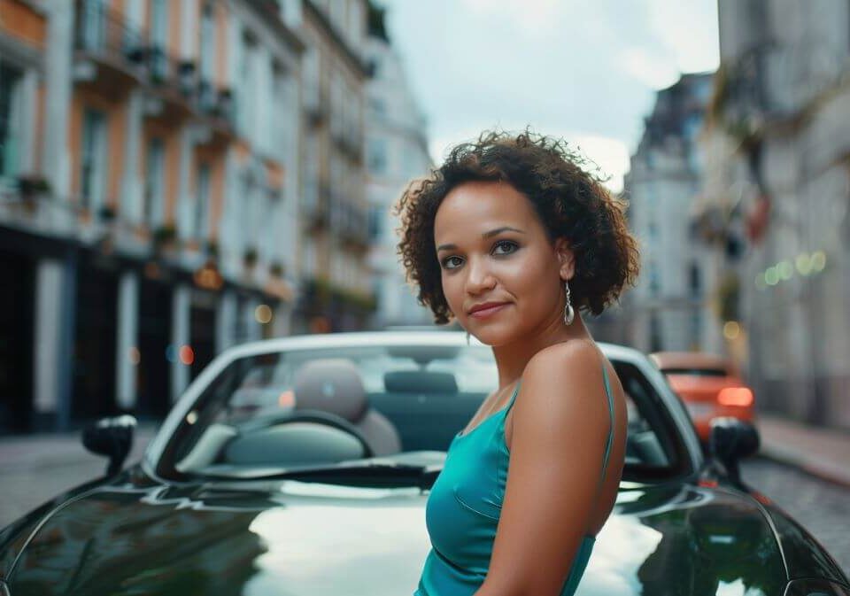 jojo with luxury car that doesnt belong to her