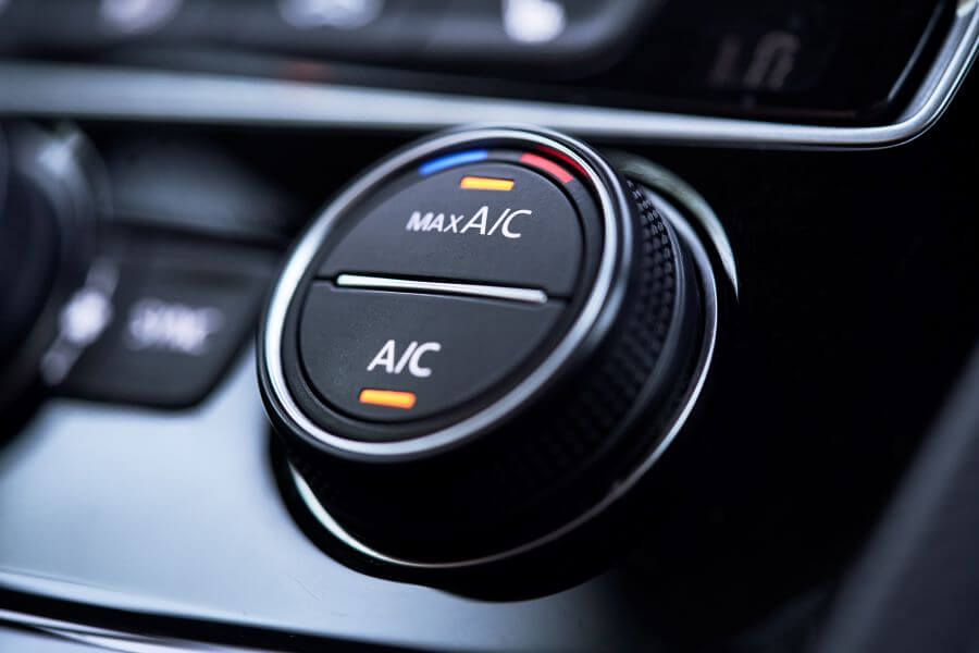 air con button in car