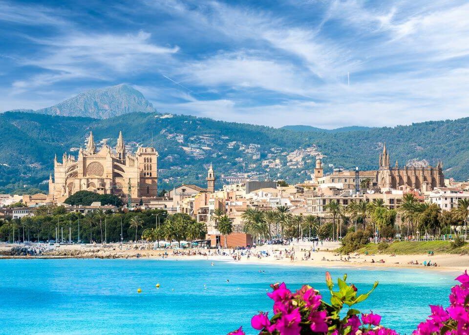 palma on the spanish island in Mallorca