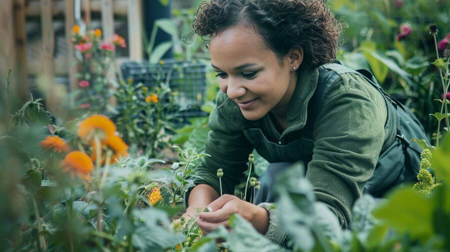 Gardening 101: Basic Tips For Beginners 2 checking for pests