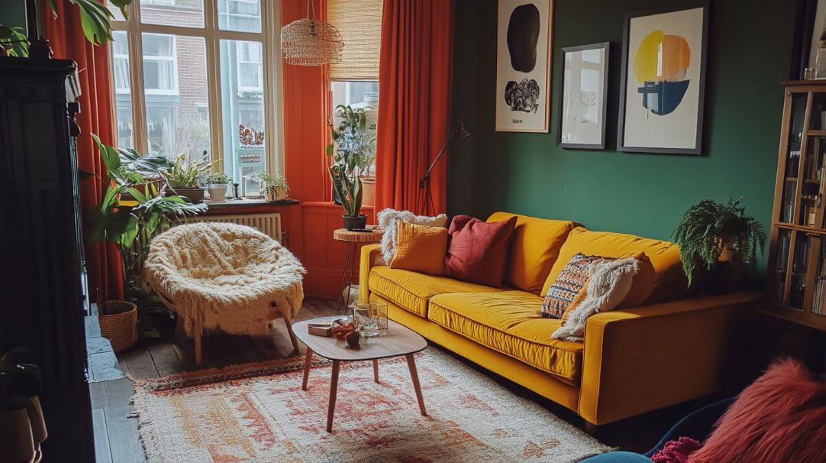 How to Add Warmth and Comfort to Your Interior Design 3 living room with autumn colours