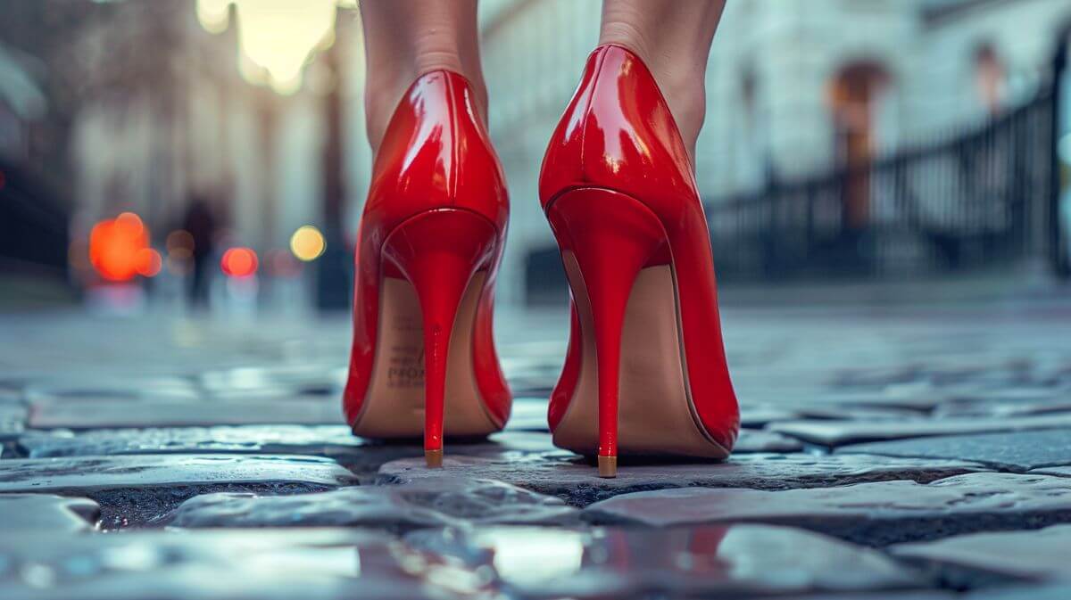 Style Hacks That Instantly Elevate Any Outfit 7 bright red shoes on cobbled streets