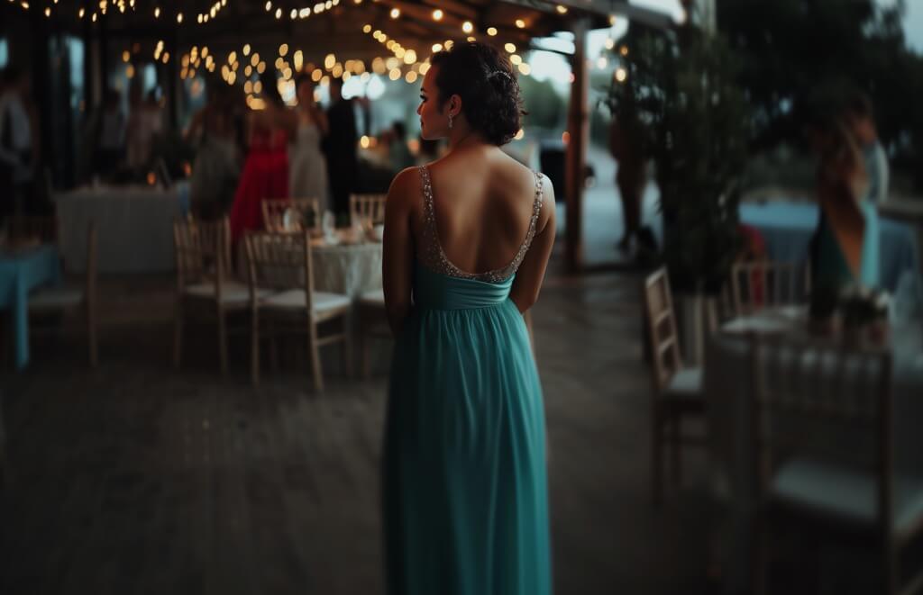 Important Rules to Follow When Choosing Your Wedding Guest Dress 6 JoJo wearing an Aqua Wedding Guest Dress